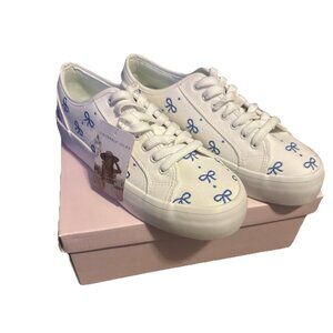 Sincerely Jules Blue Bow Sneakers Shoes Sz 9 Coquette Love Shack With Box